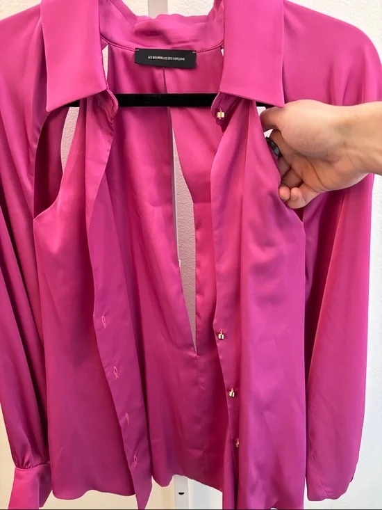 Les Bourdelles Des Garçons Size 44 Cutout Top/Lounge Wear, Made in Italy, New - Picture 6 of 16